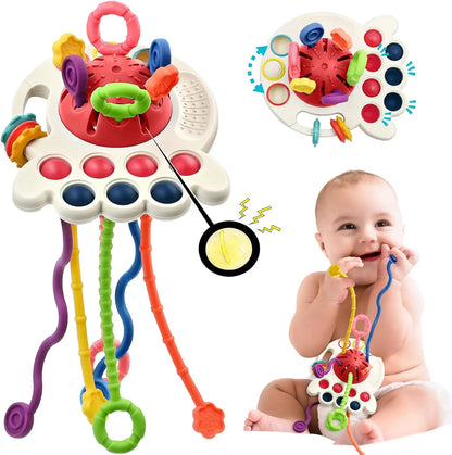 Montessori Silicone Pull & Learn Toy