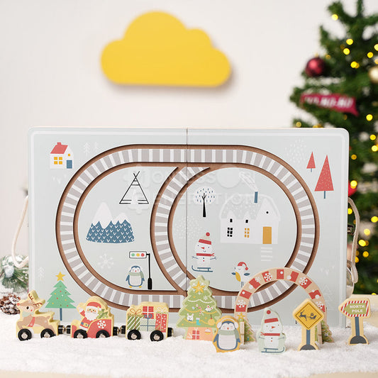 Montessori Christmas Railway