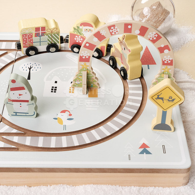 Montessori Christmas Railway