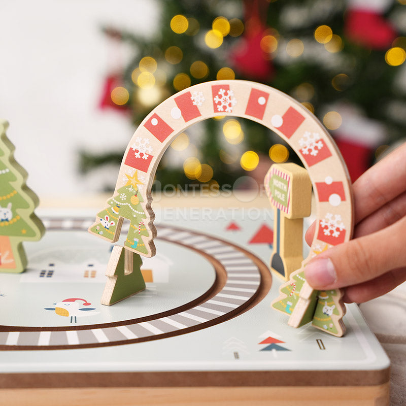 Montessori Christmas Railway