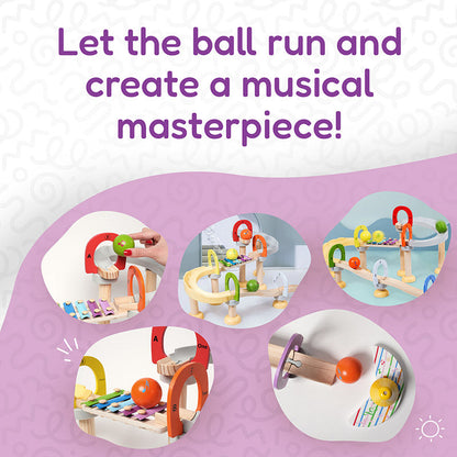 Montessori Musical Marble Run