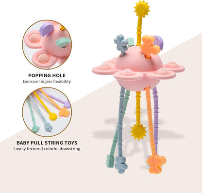 Montessori Silicone Pull & Learn Toy