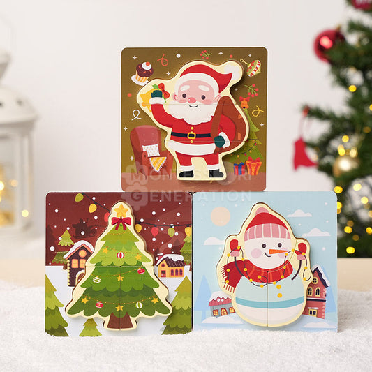 Montessori Toddler Xmas Puzzles