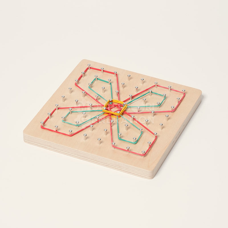 Montessori Wooden Geoboard