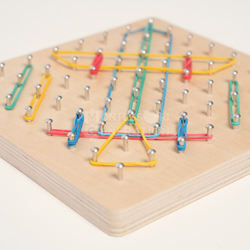 Montessori Wooden Geoboard