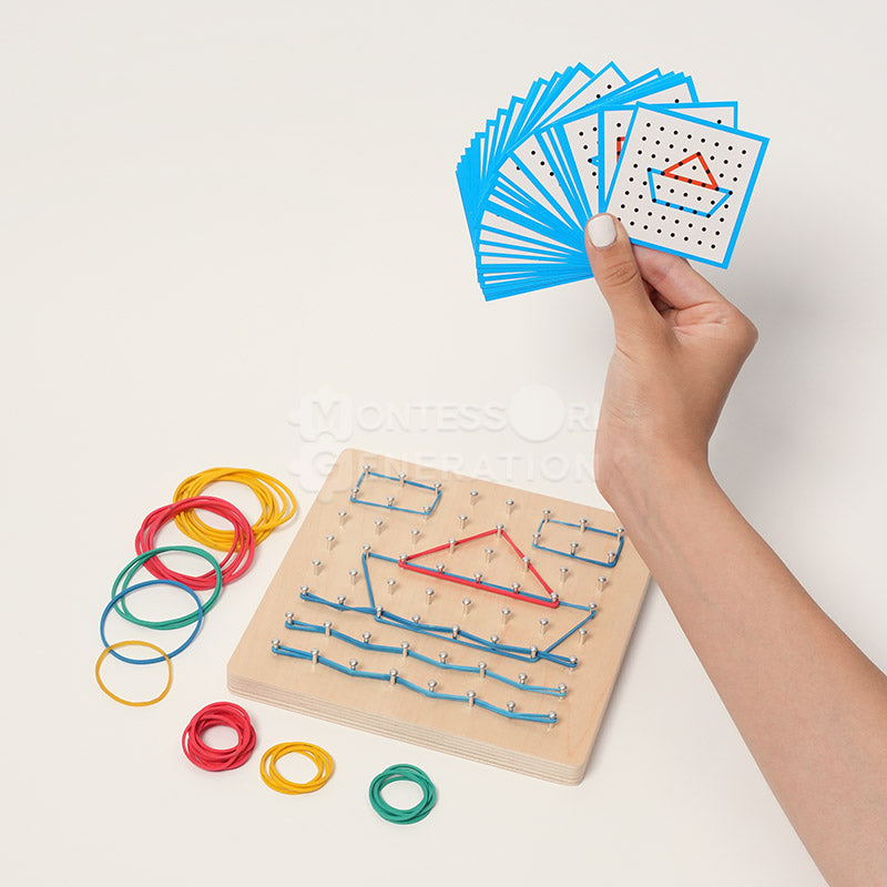 Montessori Wooden Geoboard