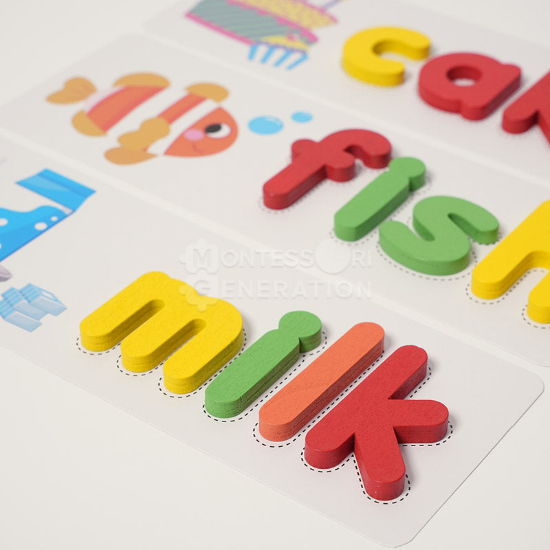 Montessori Wooden Spelling Game