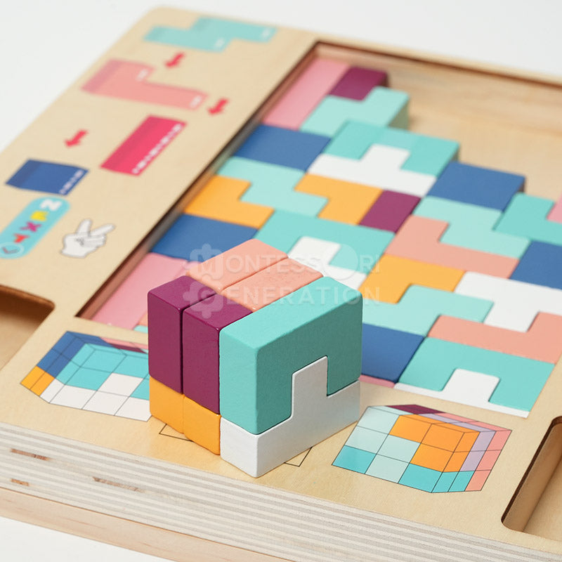 Montessori Wooden Tetris