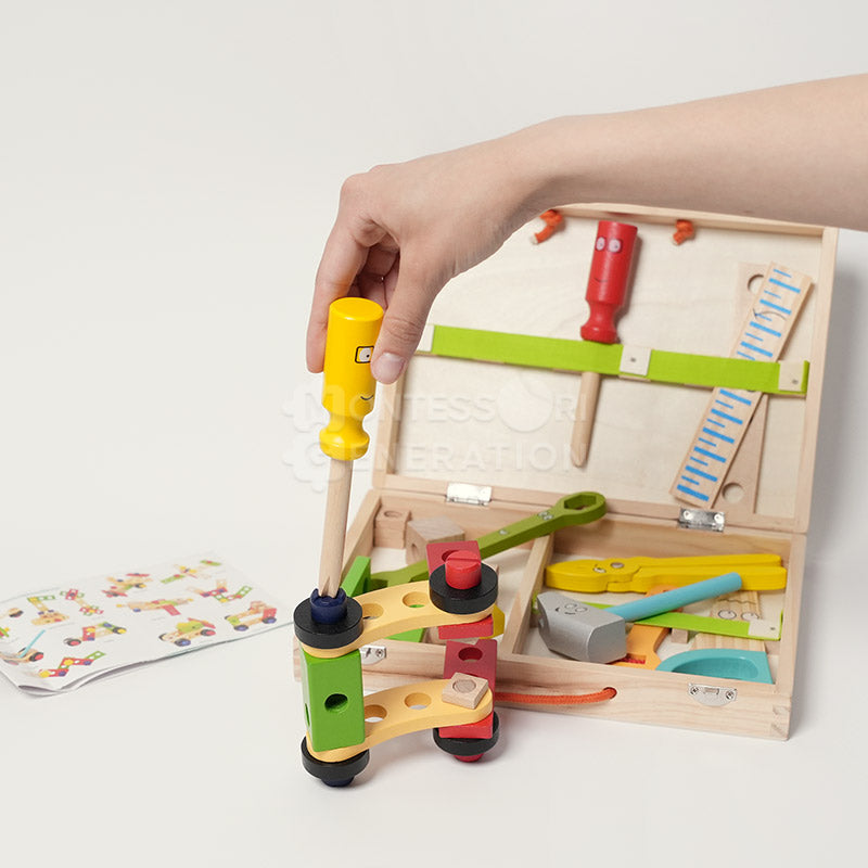 Montessori Wooden ToolBox